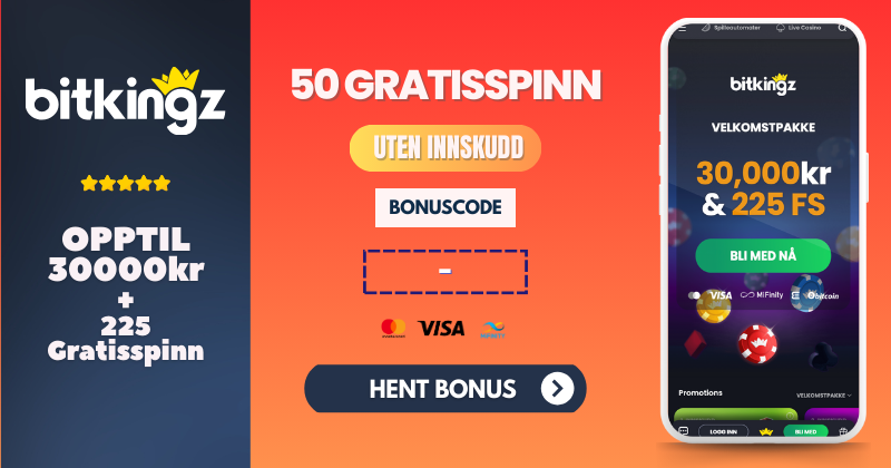 bitkingz casino 50FS banner